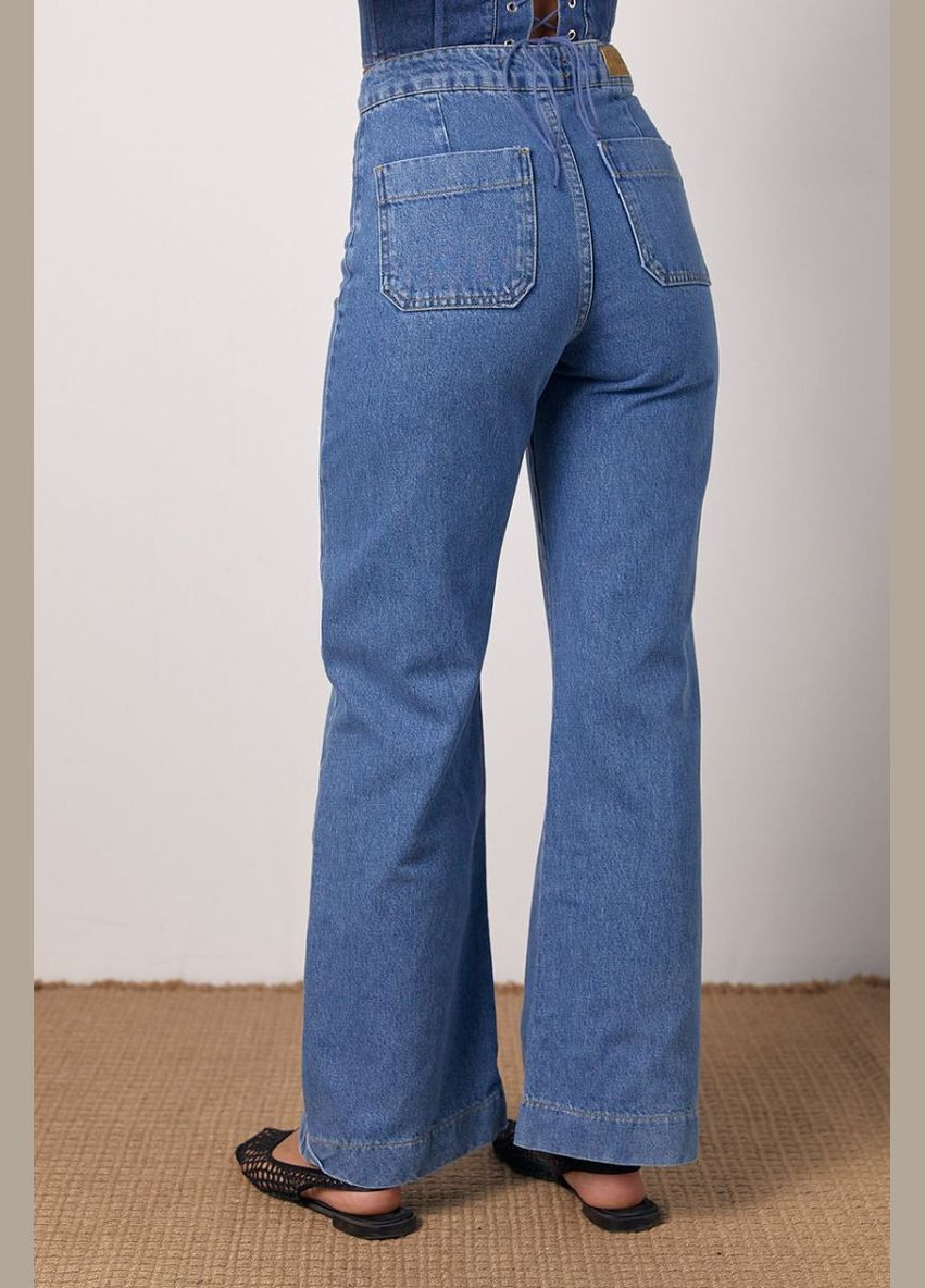 Женские джинсы с пуговицами спереди 6163 Lurex - (315799344)