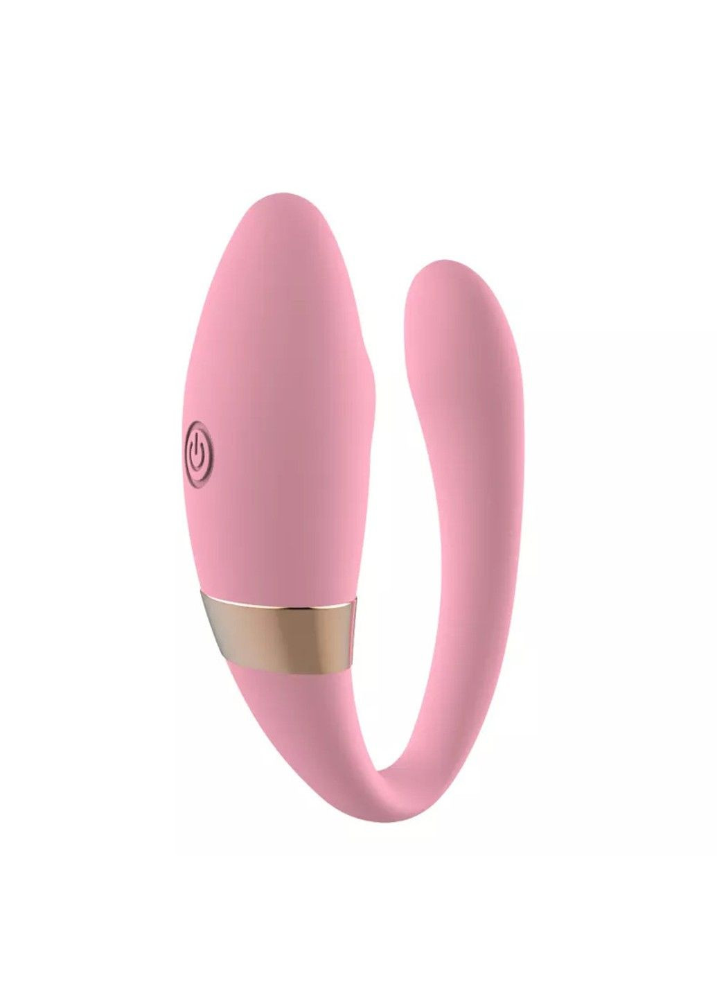 Подвійний вібратор рожевого кольору з дистанційним керуванням (USB) We Love (284278619)