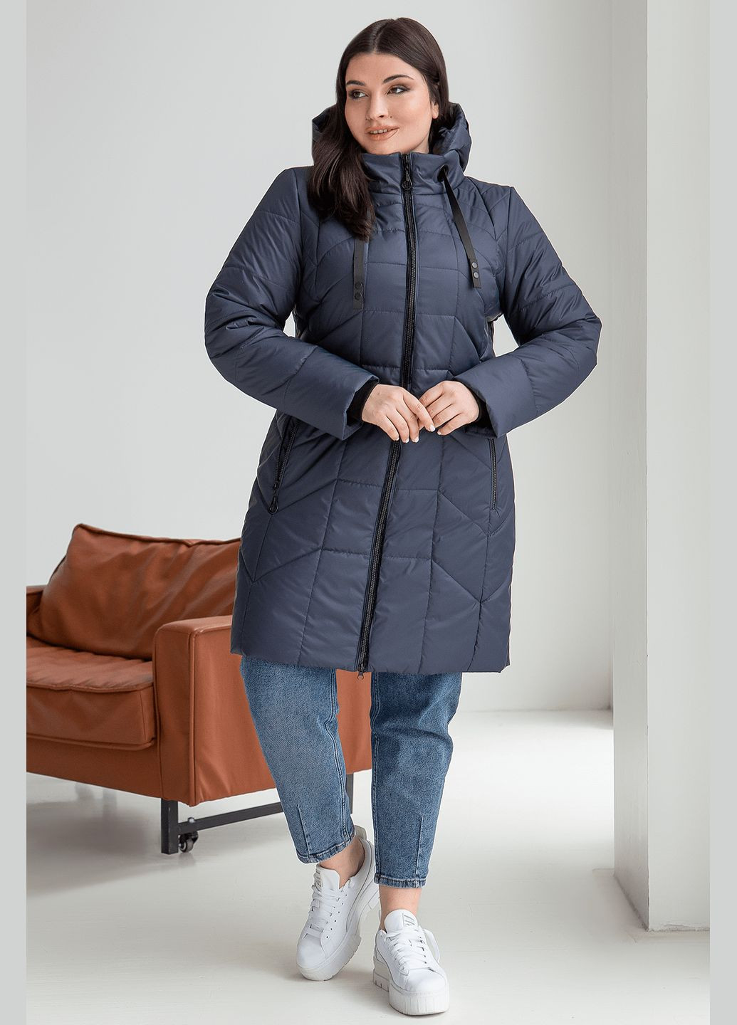 Темно-синяя демисезонная куртка берта (01205-blue48) MioRichi
