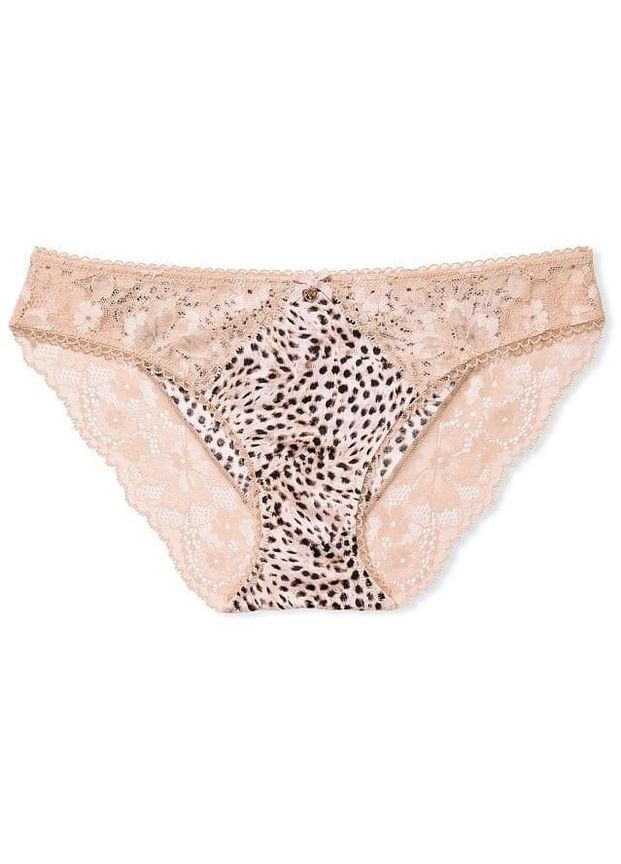 Комбинированный комплект женского белья sweet nougat leopard (лиф 38dd + трусики-бикини xl) Victoria's Secret