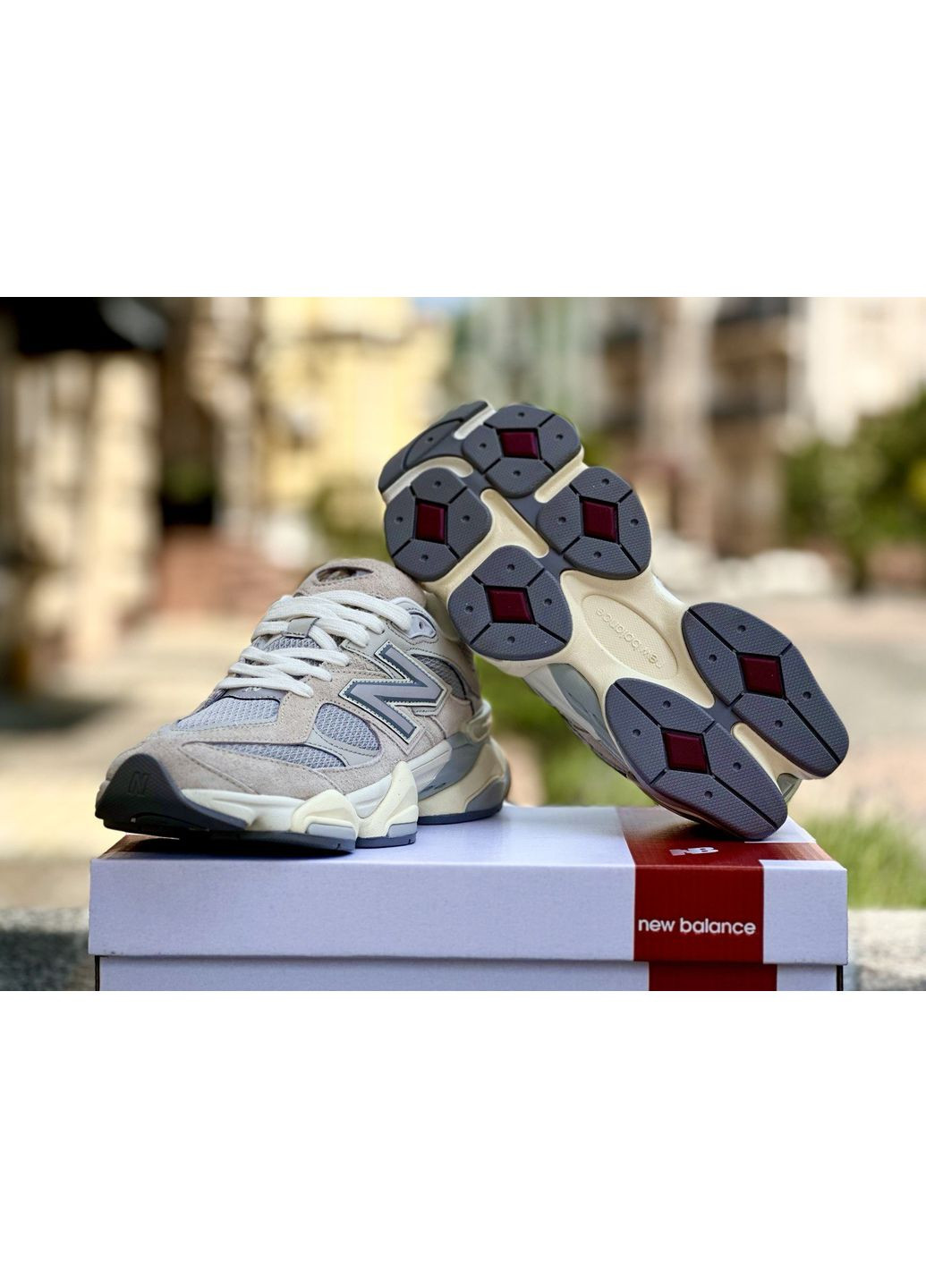 Сірі Осінні кросівки чоловічі new balance 9060 joe freshgoods inside voices sea salt mindful grey нью беланс 9060 No Brand