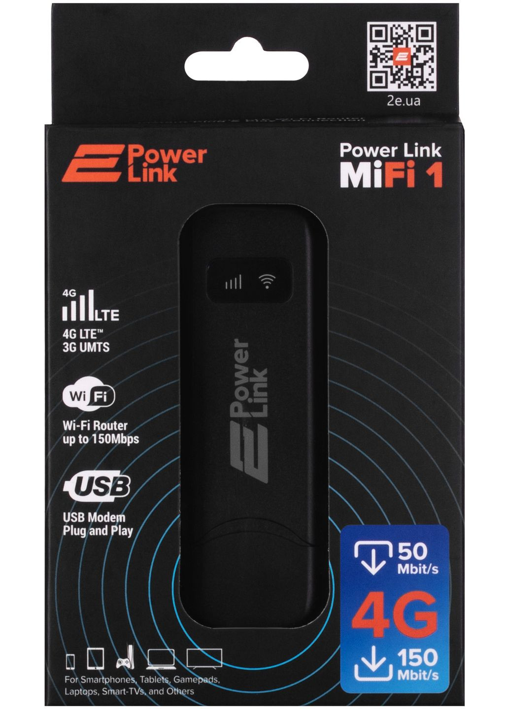 Мобильный модем PowerLink MiFi 1 2E (360412604)