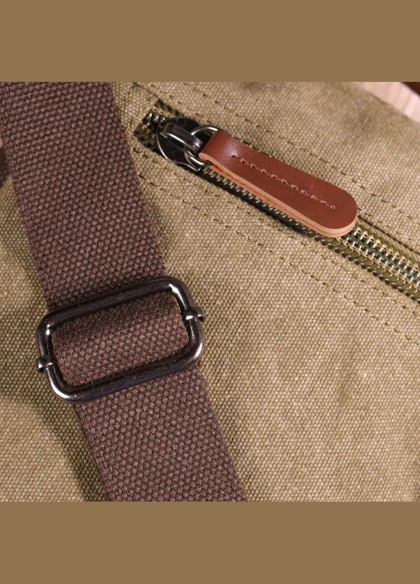 Чоловіча текстильна сумка через плече оливкова кросбоді 21227 Vintage (329197869)