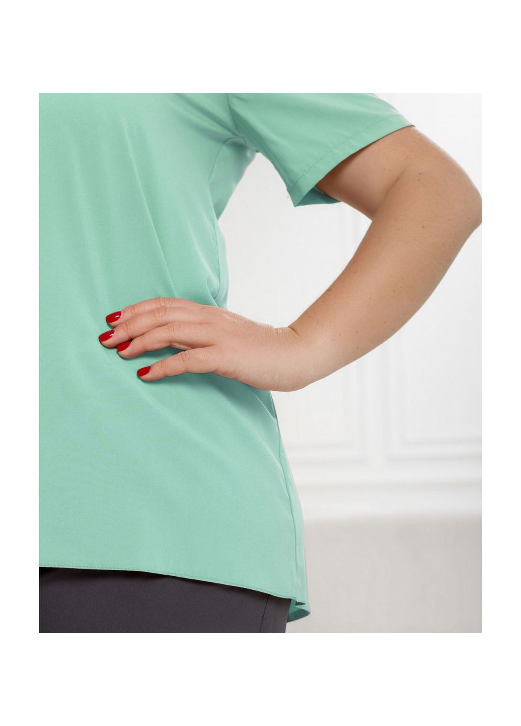 Бірюзова блуза Liton