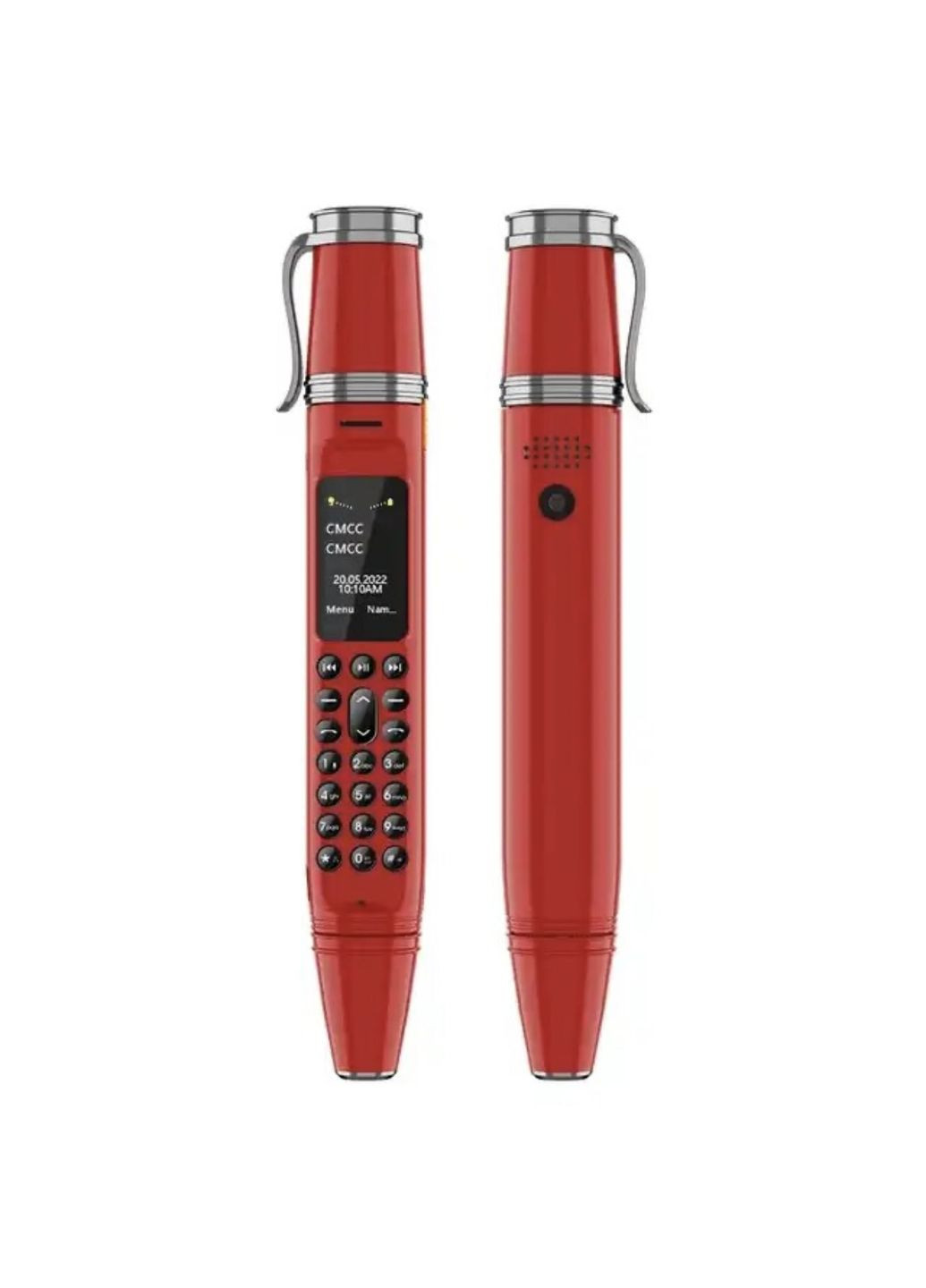 Міні мобільний телефон ручка AIEK BM111 2SIM Червоний Home (288578995)