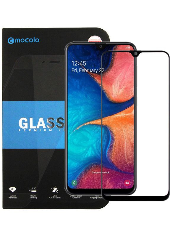 Защитное стекло 2.5D Full Cover Tempered Glass Samsung Galaxy A20/A30/A30s/A50/A50s Black Mocolo (298993085)
