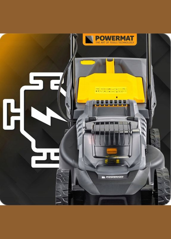 Газонокосилка аккумуляторная + 2 аккумулятора 4 Ач (Польша) Powermat (337342321)