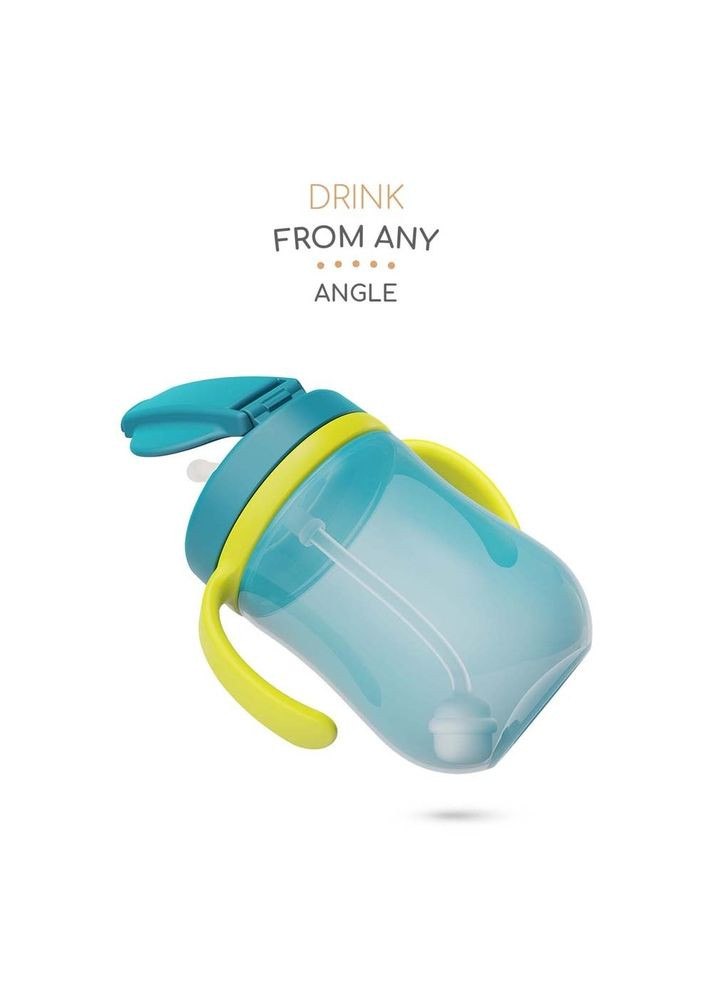 Поильник Marine с силиконовой соломинкой и гравитационным шариком, 9+ мес., 300 мл, зеленый () Baboo 8-133 (335973753)