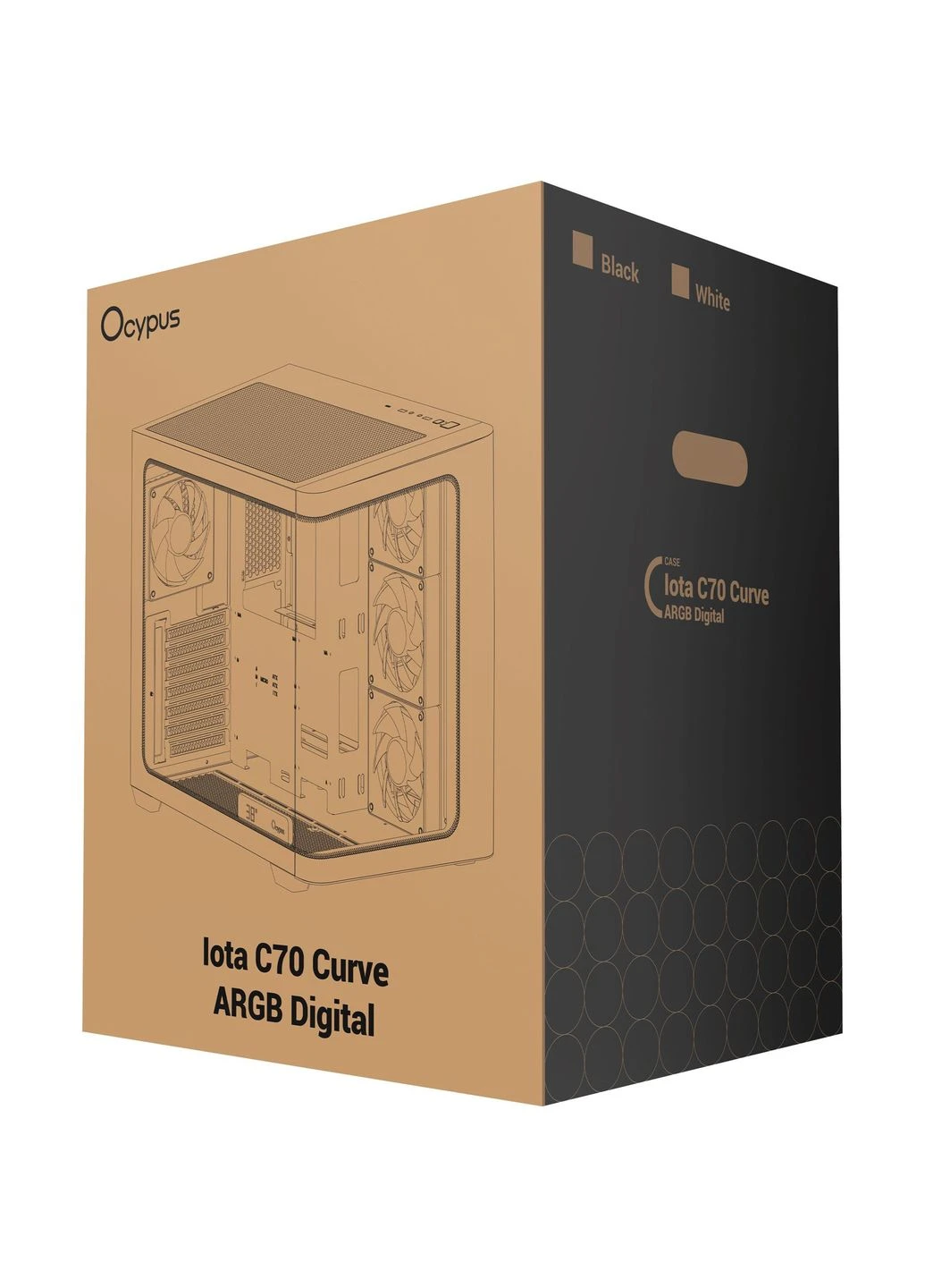 Корпус Iota C70 Curve ARGB Black (IOTA-C70-BKD400CD-GL) [165768] Ocypus (400903463)