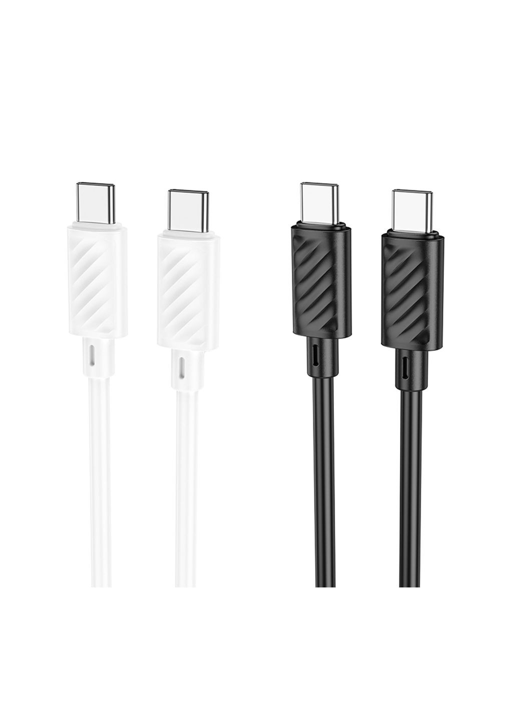 Кабель USB X88 Gratified 60W Type-C to Type-C Чорний Hoco (337993977)