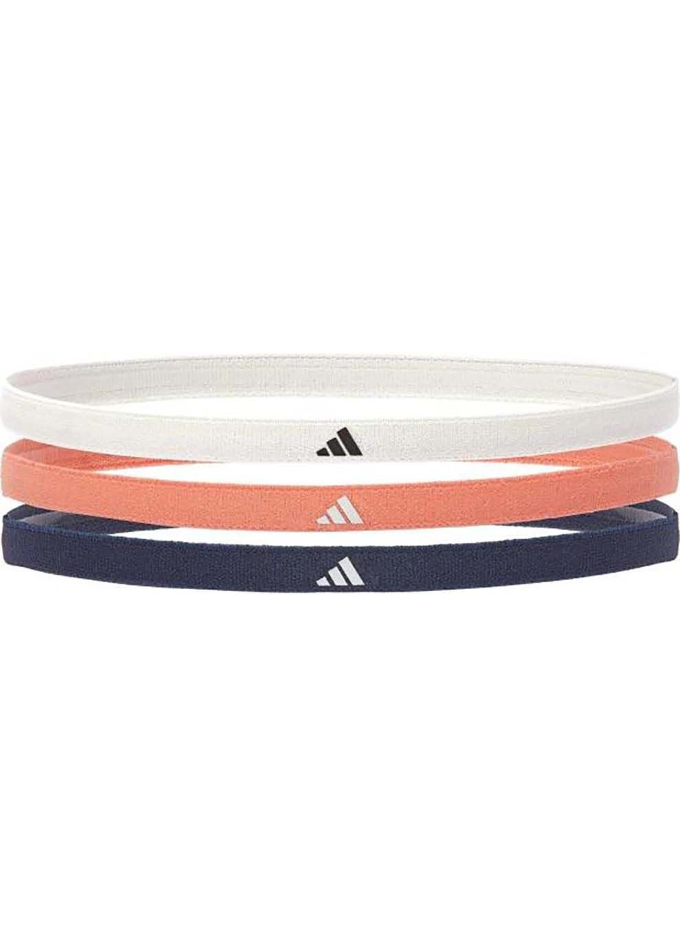 Пов'язки на голову Hairbands 3pk Білий,Темно-синій, Кораловий adidas (367588695)