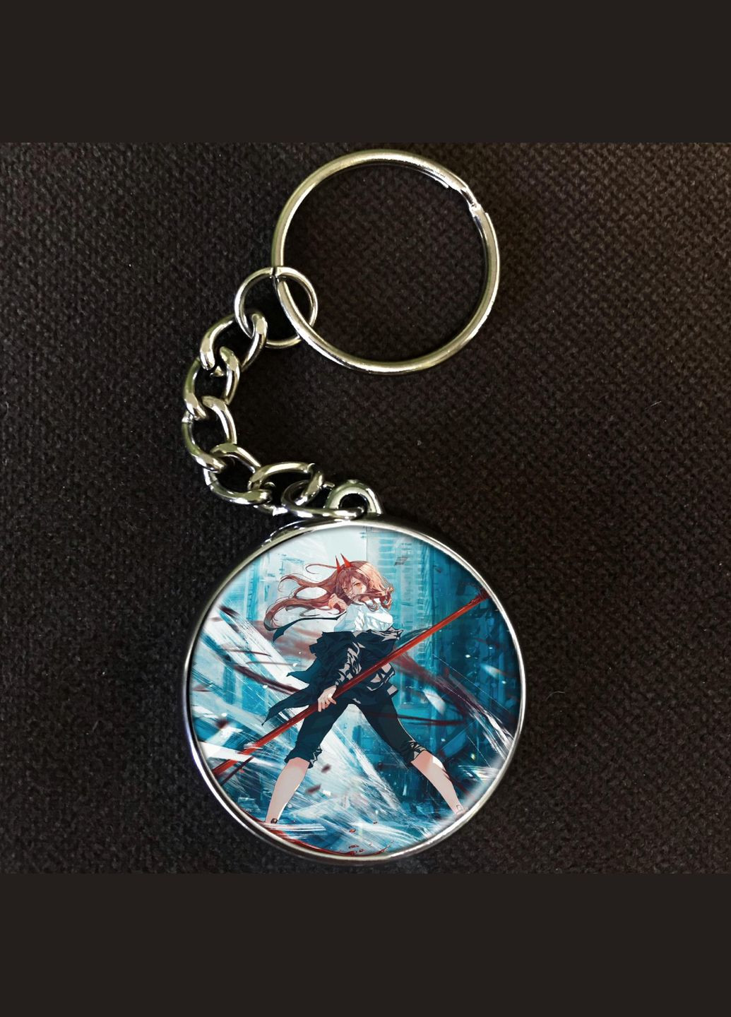 Брелок Аніме Людина бензопила #012 silver No Brand (327220812)