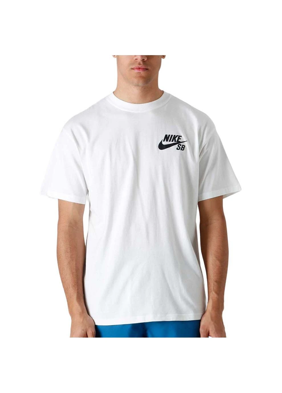 Біла чоловіча футболка m sb tee logo lbr білий Nike