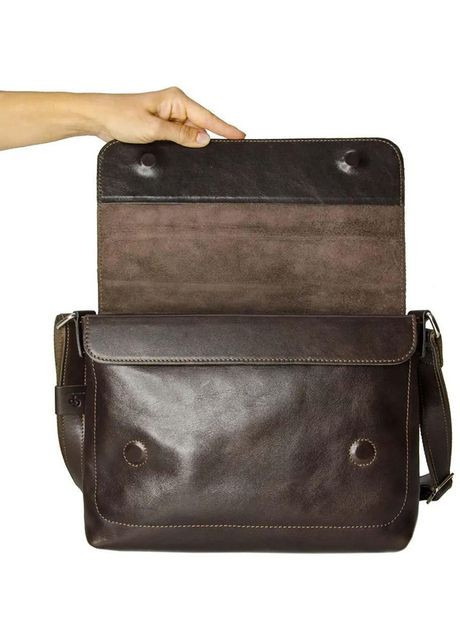 Сумка планшет через плечо мужская из натуральной кожи для телефона и для документов средняя Коричневый 38086 Grande Pelle (355245429)