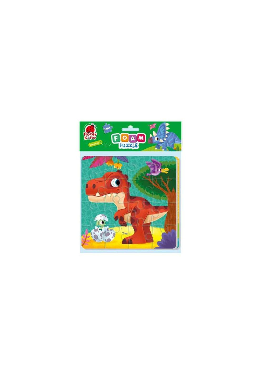 Пазлы Foam puzzles 2in1 "Dinozaurs" RK6050-06 Vladi toys (366546466)