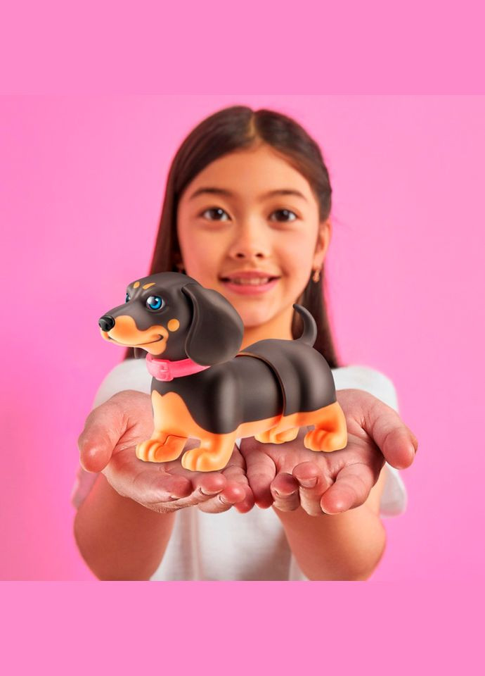 Интерактивный щенок Игривая Такса PETS ALIVE 9530SQ1-3 ходит виляет хвостиком Pets & Robo Alive (308021363)