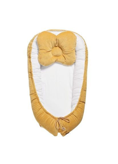 Кокон-позиціонер Velvet, з ортопедичною подушкою, жовтий () Twins 9064-TV-05 (362080708)