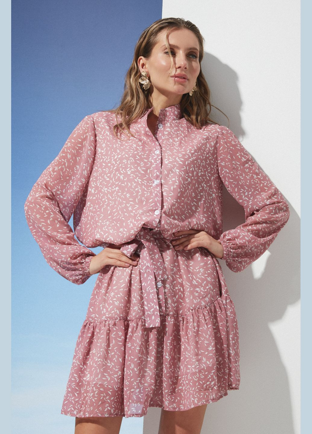 Рожева повсякденний сукня ST-Seventeen однотонна