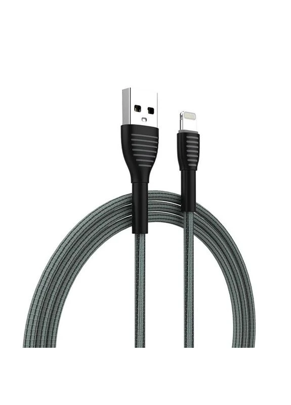 Кабель USB - Lightning (M/M), braided cloth, 3 А, 1 м, Gray (CW-CBUL041-GR) Colorway (361031808)