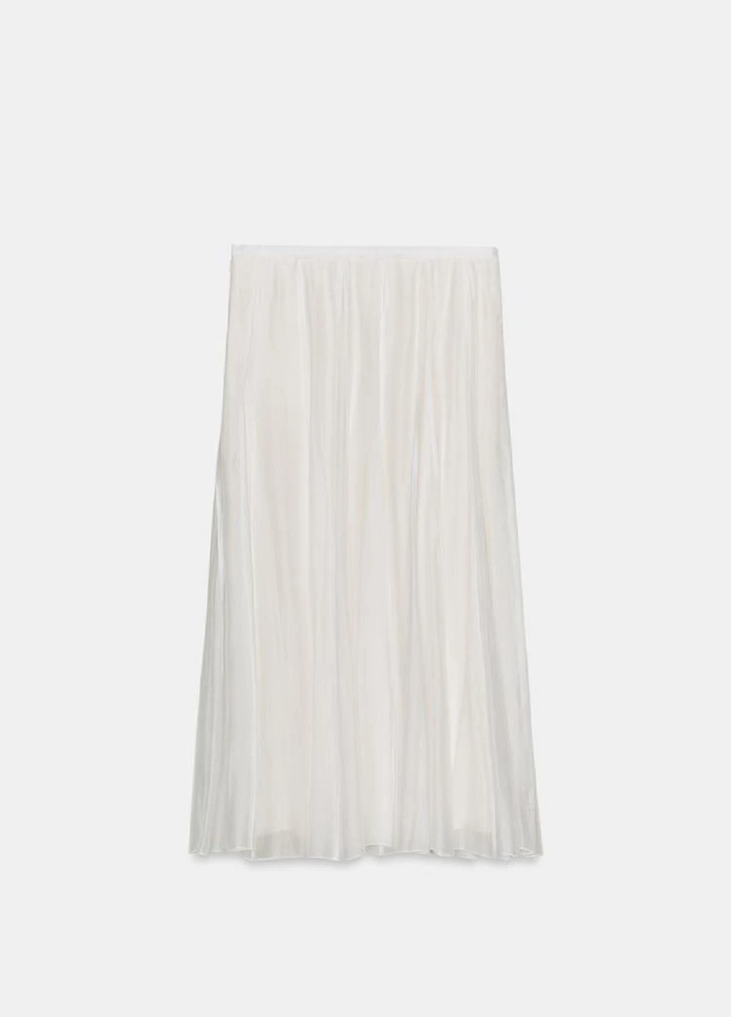 Белая однотонная юбка Zara