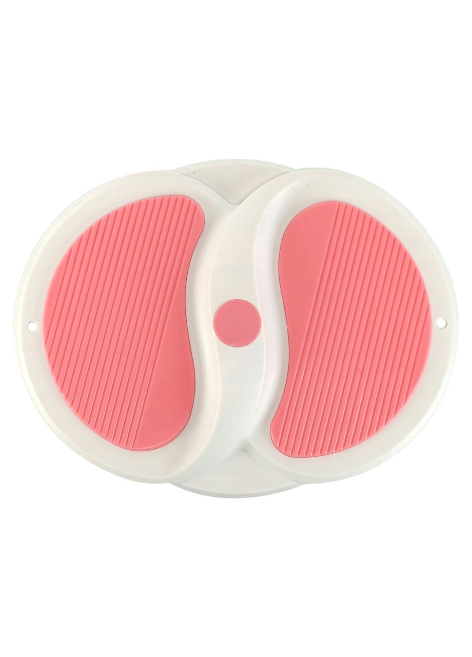 Диск здоровья массажный Грация FI-0913 (пластик, d-35х27см, белый-розовый) SP-Sport (361435536)