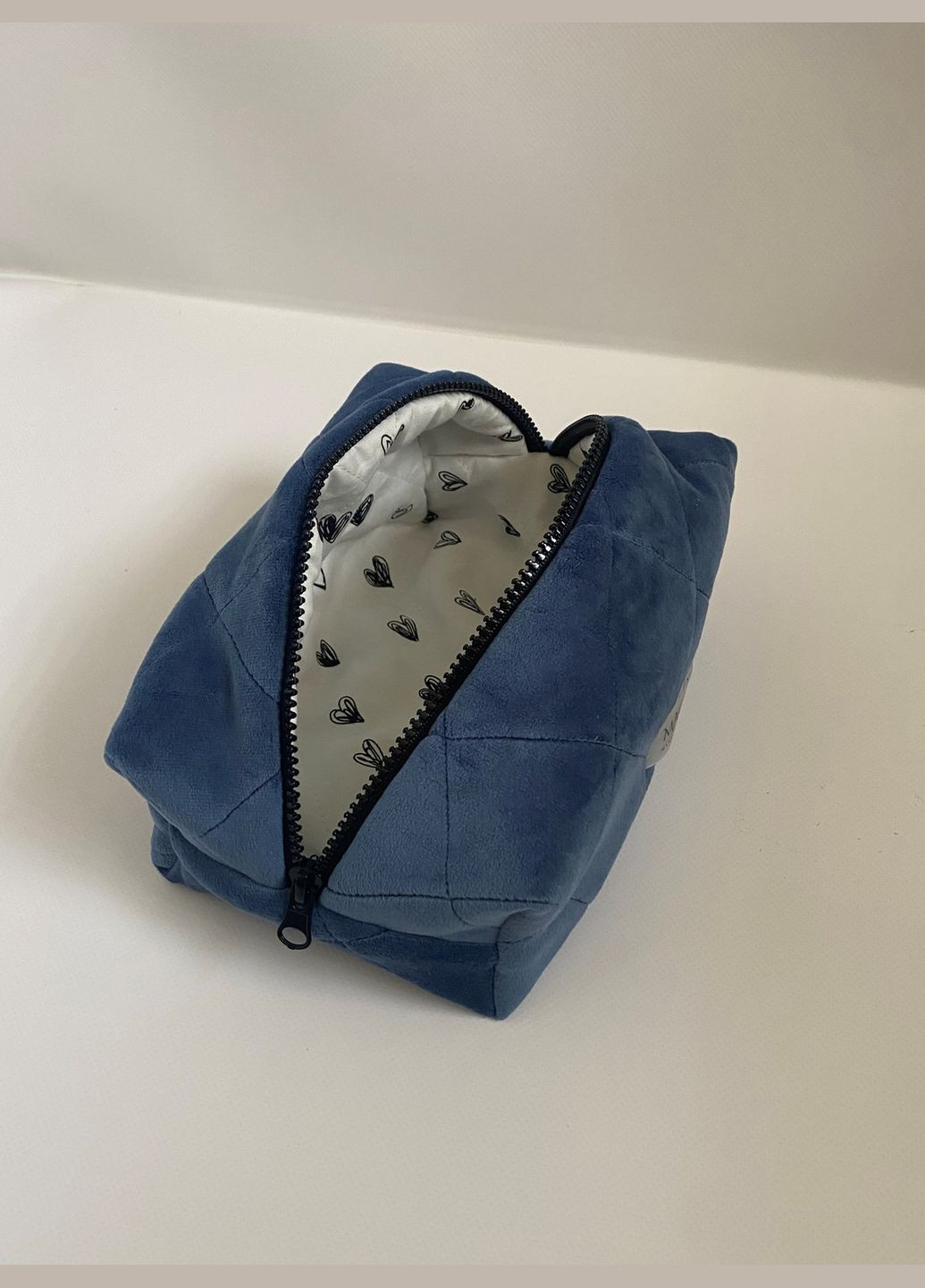 Косметичка велюровая цвета джинс синий Magic (329999113)