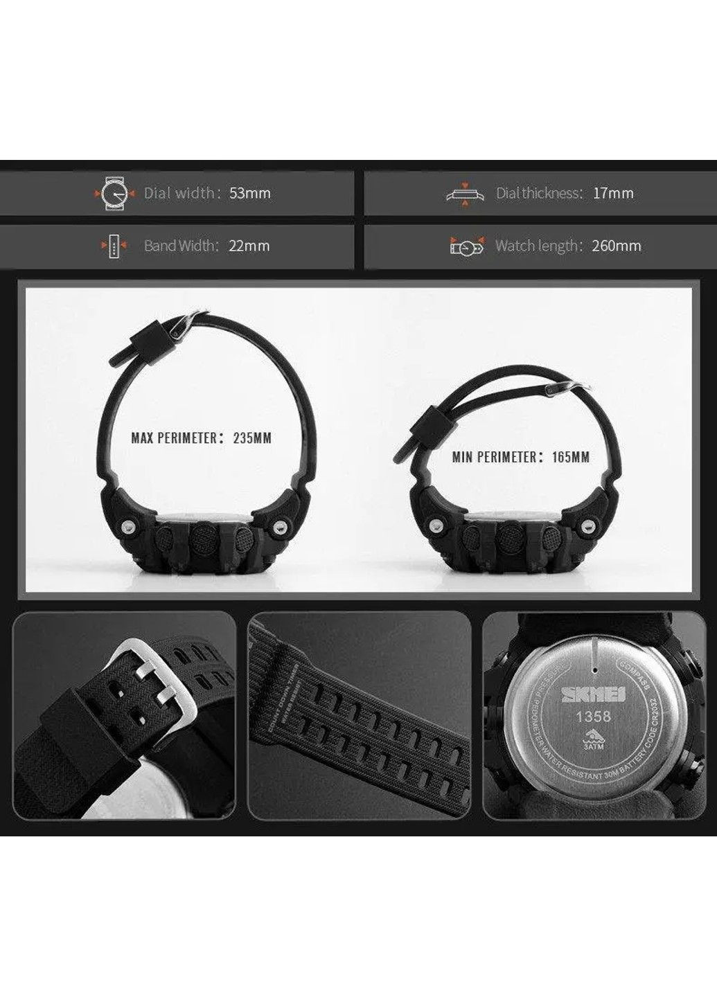 Розумний Годинник Processor з Шагомером і Барометром Синій Skmei (314483378)