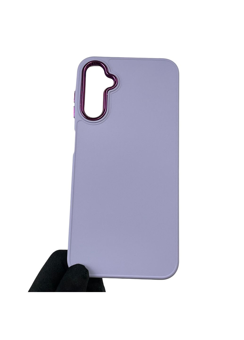 Чехол для Galaxy A14 4G (SM-A145F) с защитой на камеры с микрофиброй на самсунг а14 4г сиреневый Samsung (366023232)