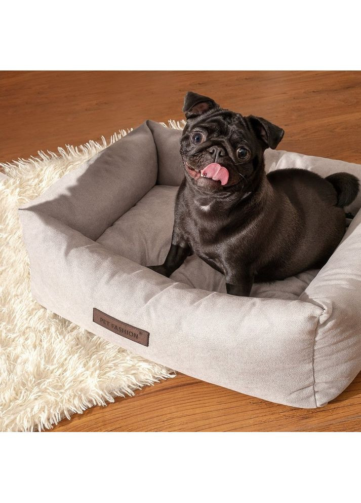 Лежак Bond №1 для собак 60х50х18 см Pet Fashion (362702184)