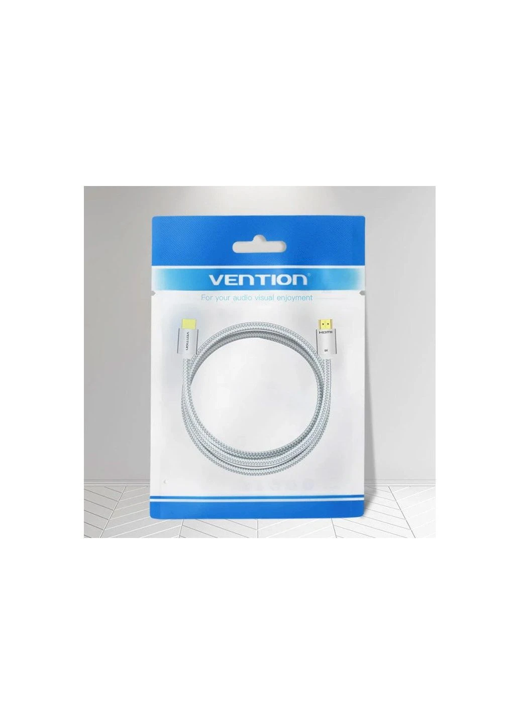 Кабель мультимедійний (ek22619) Vention HDMI M to HDMI M 2.0m V2.1 8K60Hz silver (392056346)