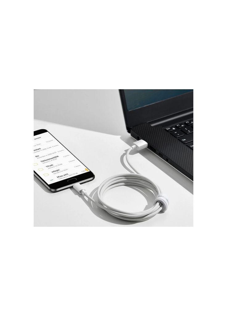 Дата кабель white (m469367) Baseus USB 2.0 AM to Micro 5P 1.5m 2.1A Simple WisdomKit (367069966)