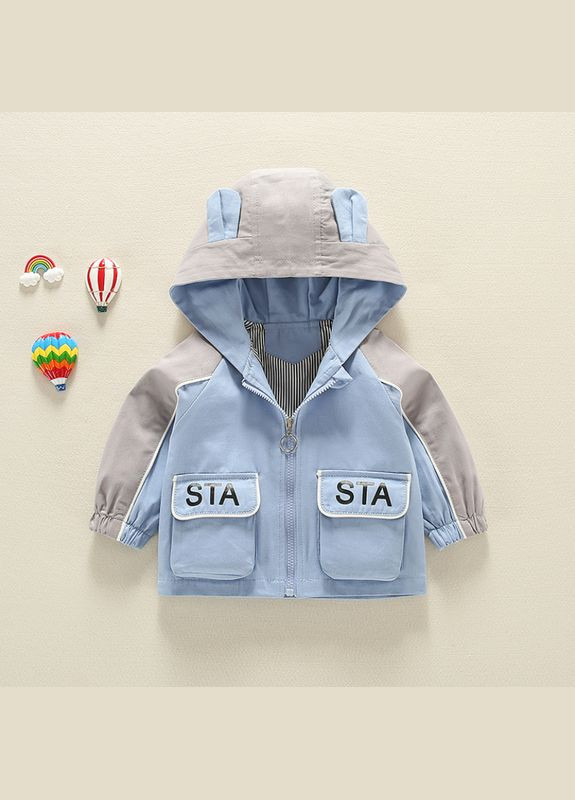 Блакитна демісезонна вітрівка дитяча hostoy stoy toy ( ) (8214) Qoopixie