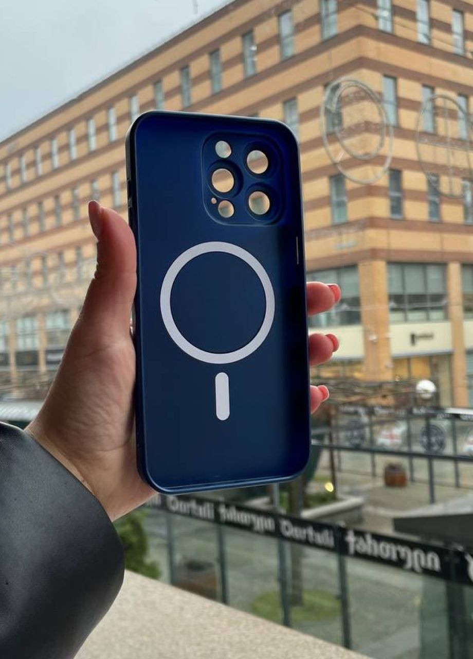 Силіконовий чохол для iPhone 11 Pro Max Midnight Blue MagSafe / Айфон 11 Про Макс синій з магсейф No Brand (299153263)