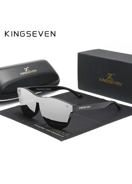 Женские поляризационные солнцезащитные очки N756 Silver KINGSEVEN (303401664)