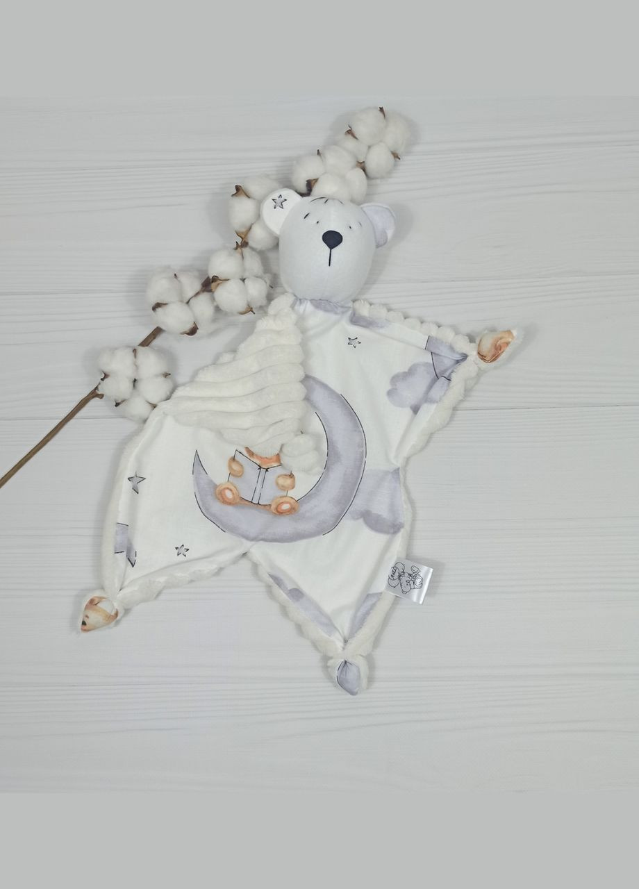 Комфортер Медвежонок и Эко грызунок Шуршащие ушки a.l.babybox Медвежонок Молочный No Brand (315488068)