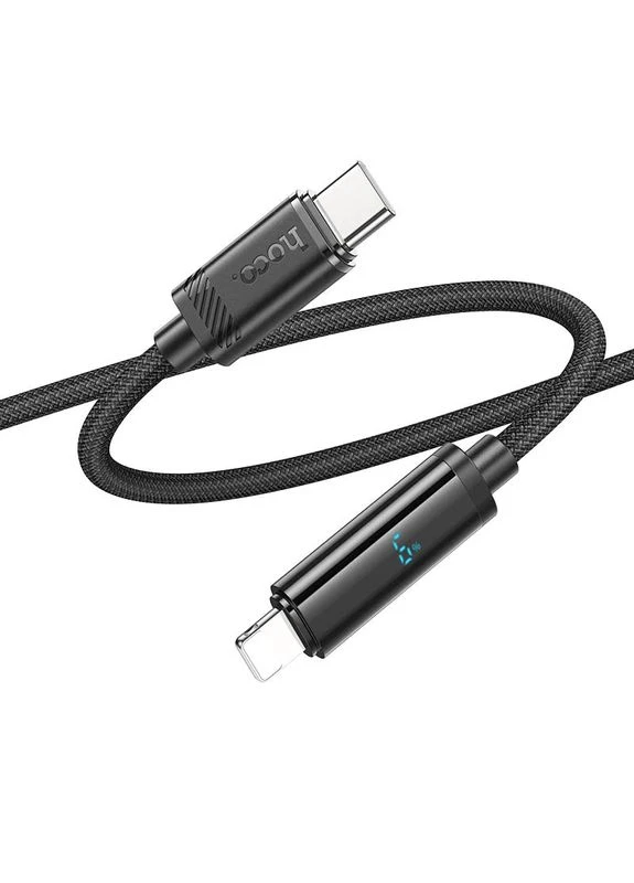 Зарядний кабель Hoco Type-C to Lightning 1.2 м PC + TPE + нейлон No Brand U127 (402068600)