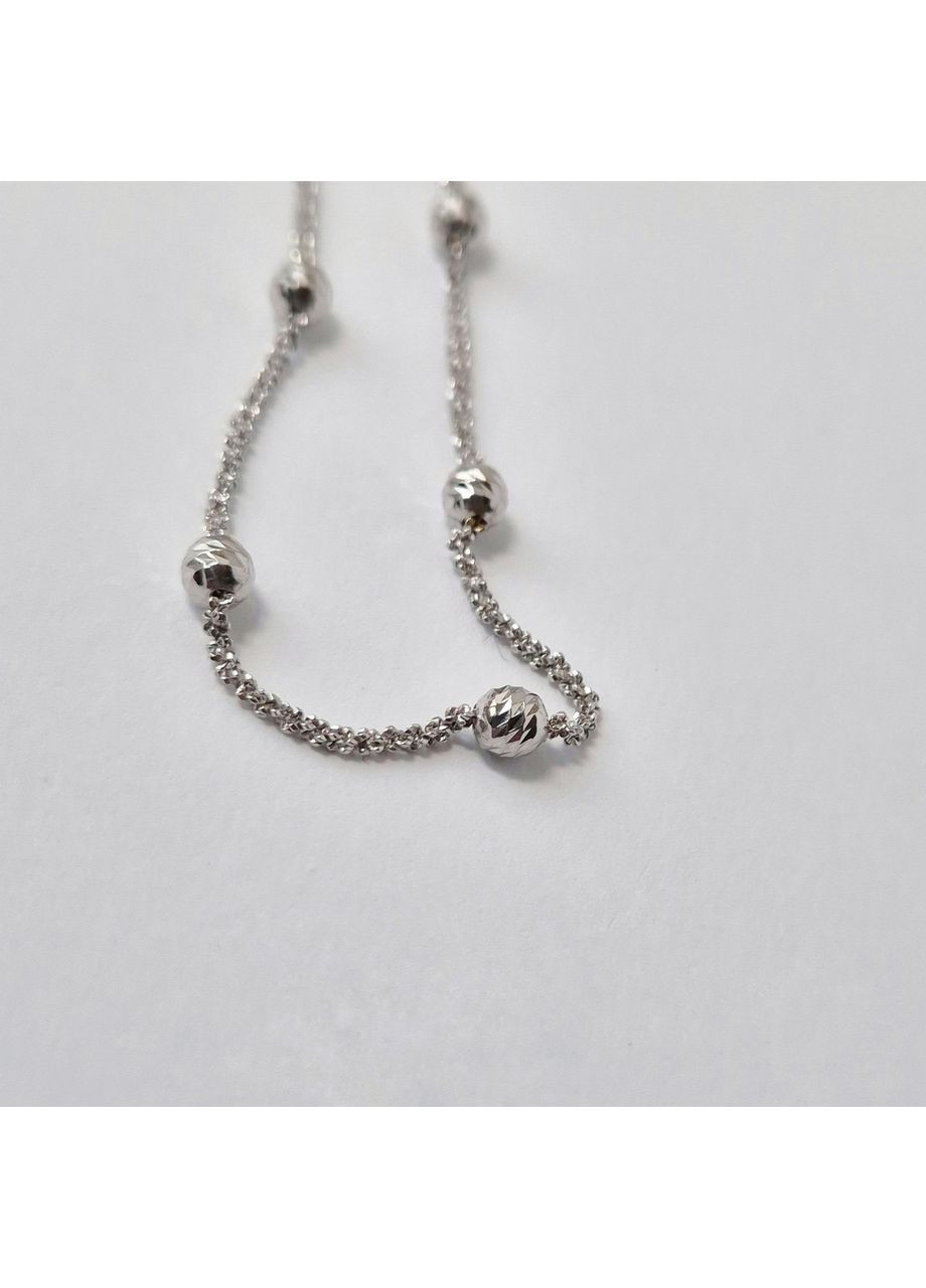 Срібний Круглий ланцюжок з Кульками см срібло 925 проби Родоване atom/strd02 5.09г Nobrand (369974961)