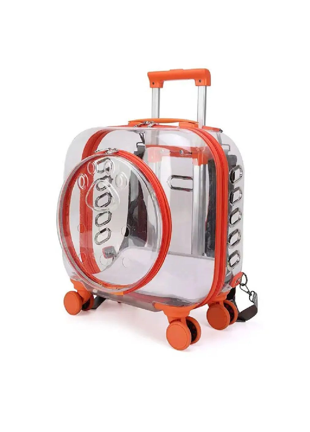 Тележка с телескопической ручкой на колесах 4 штуки для животных котов собак весом до 6 кг 40х40х22 см (481131-Prob) Оранжевый Unbranded (354180123)