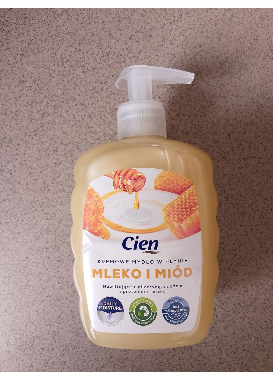 Рідке крем-мило для рук 500мл. молоко і мед Cien (356671688)