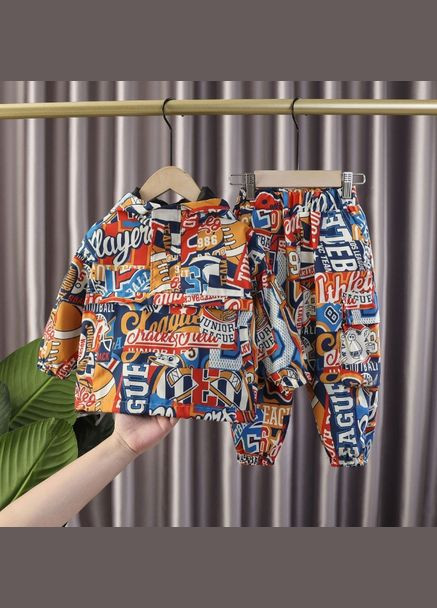 Комбинированный демисезонный спортивный костюм layer 1832 No Brand