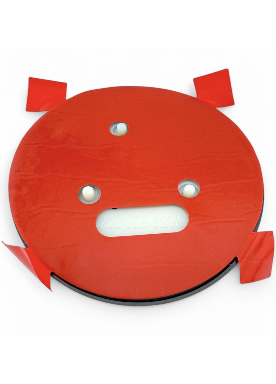 Емблема значок логотип на капот, багажник Шкода 90мм Червона Skoda (354698419)