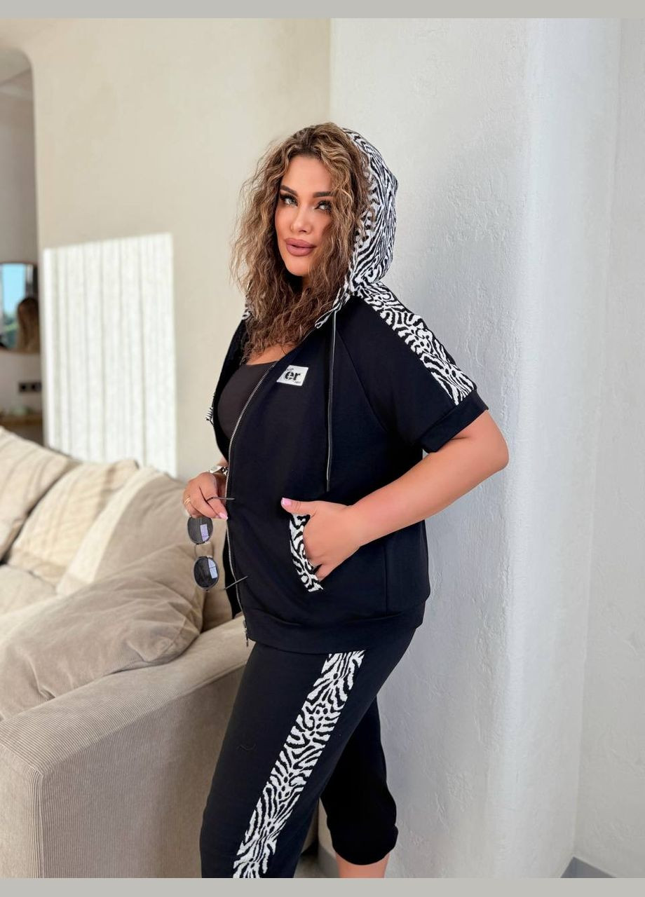 Костюм двойка спорт трикотаж двунитка,кофта и джогеры No Brand (342230128)