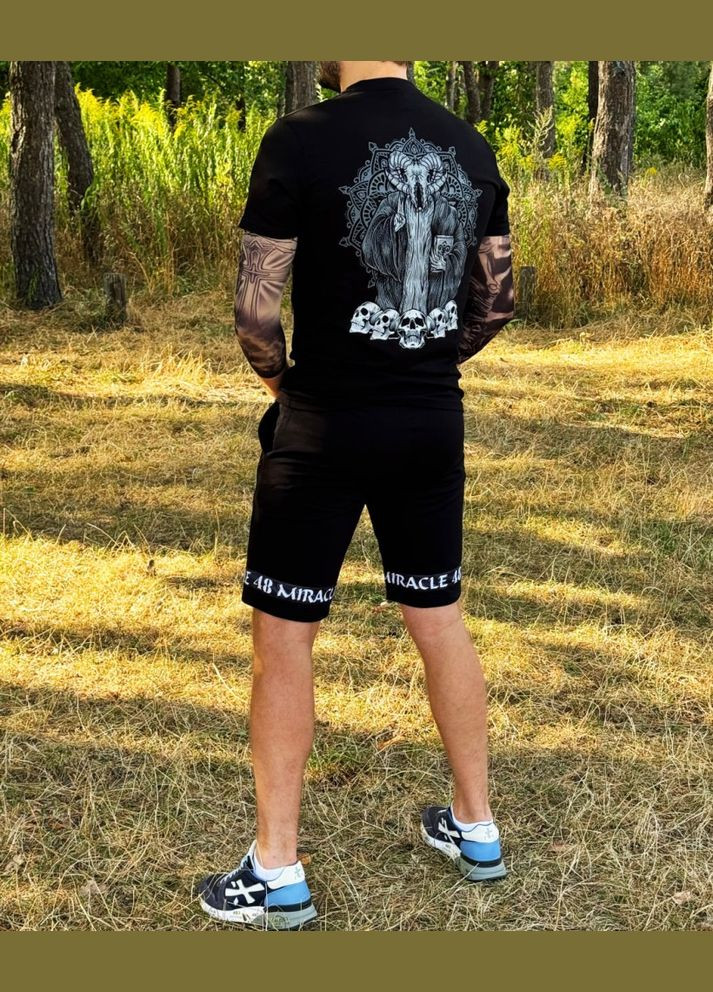 Мужской летний комплект Augur черный Miracle (322764115)