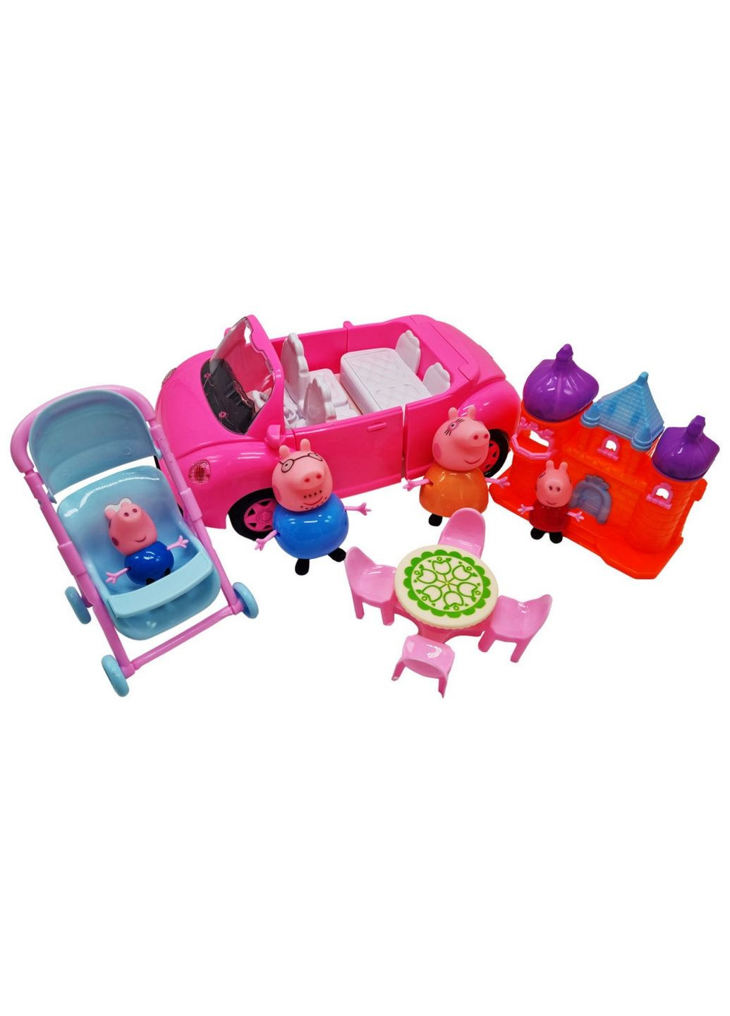 Машина с героями "Свинка Пеппа" музыкальная со светом 16х30х15 см Bambi (289364885)