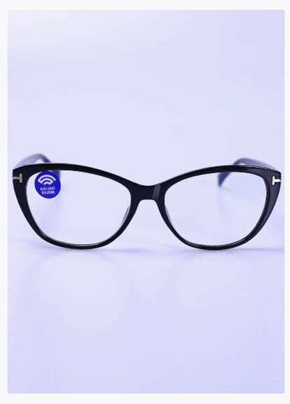 Жіночі окуляри для зору чорні TomFord +6.0 Антиблік БлюБлокер Ralph (333827993)