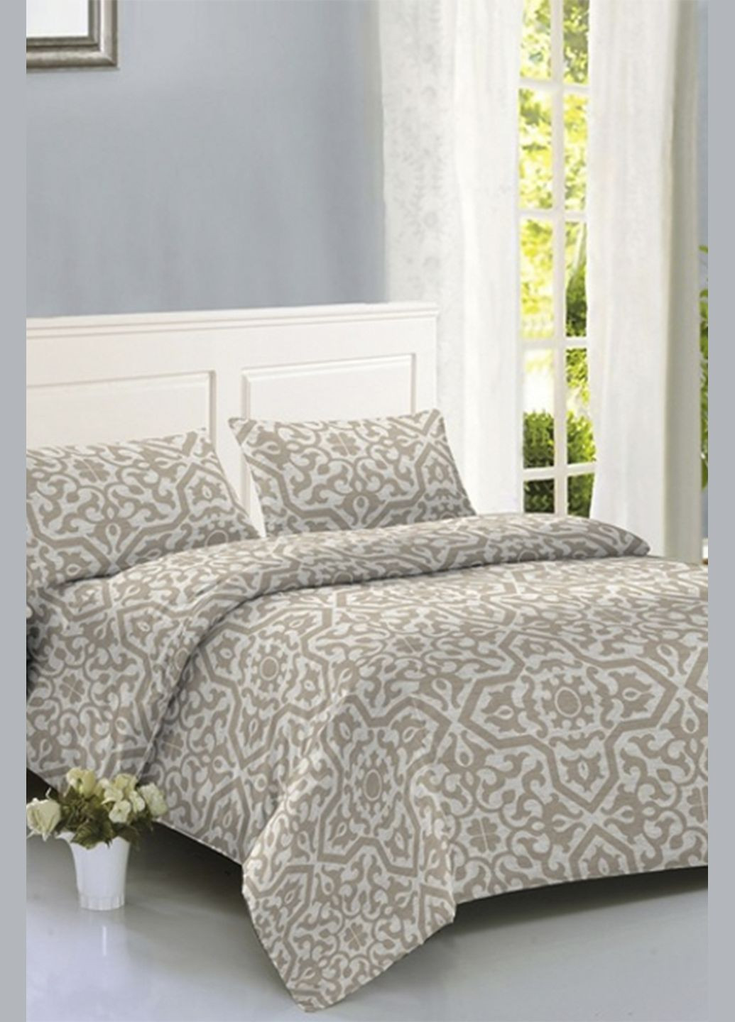 Комплект постельного белья Евро - Grandeco Cream цвет разноцветный ЦБ-00273184 Soho (322265191)