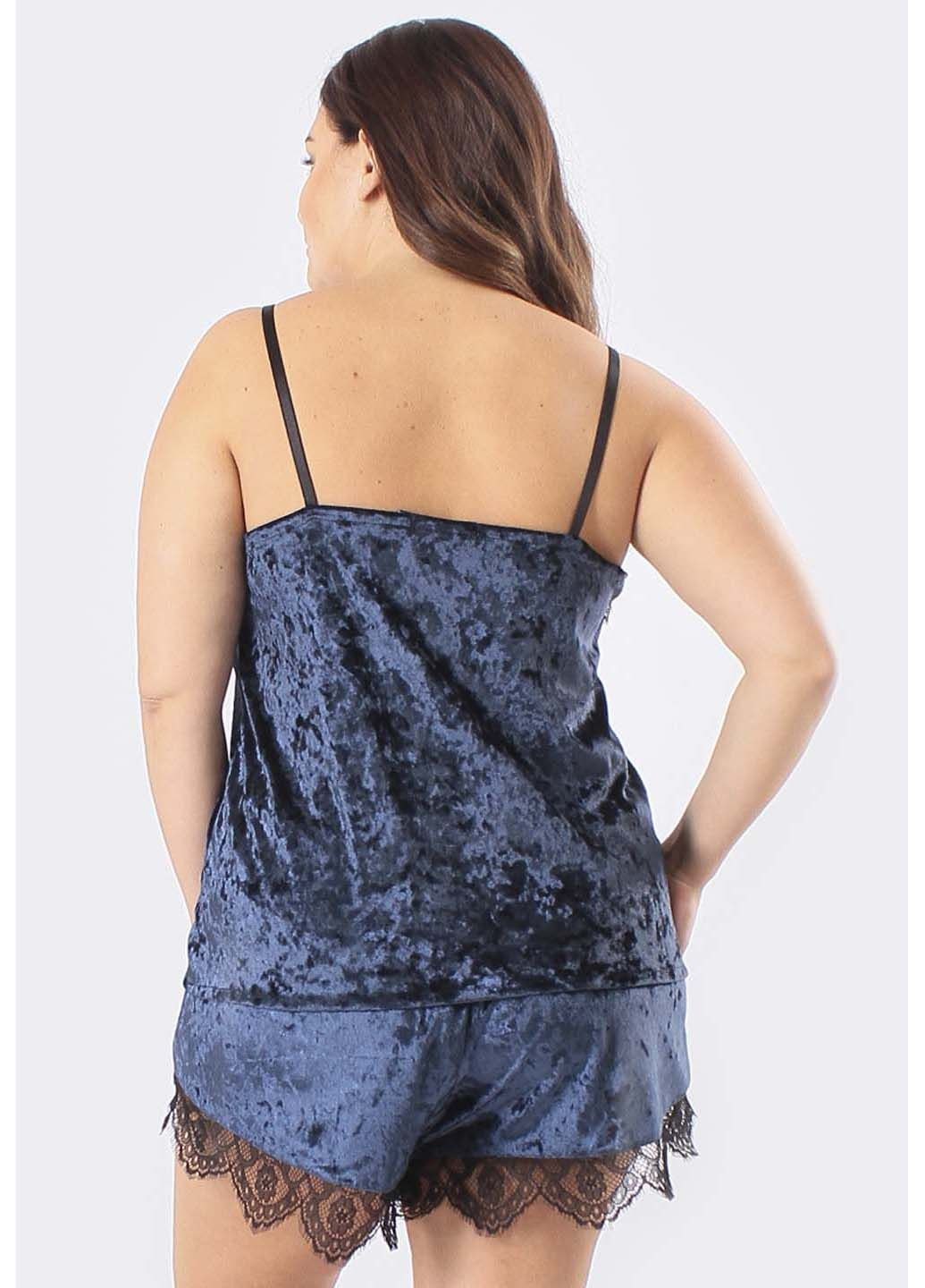 Синяя пижамный комплект Ghazel