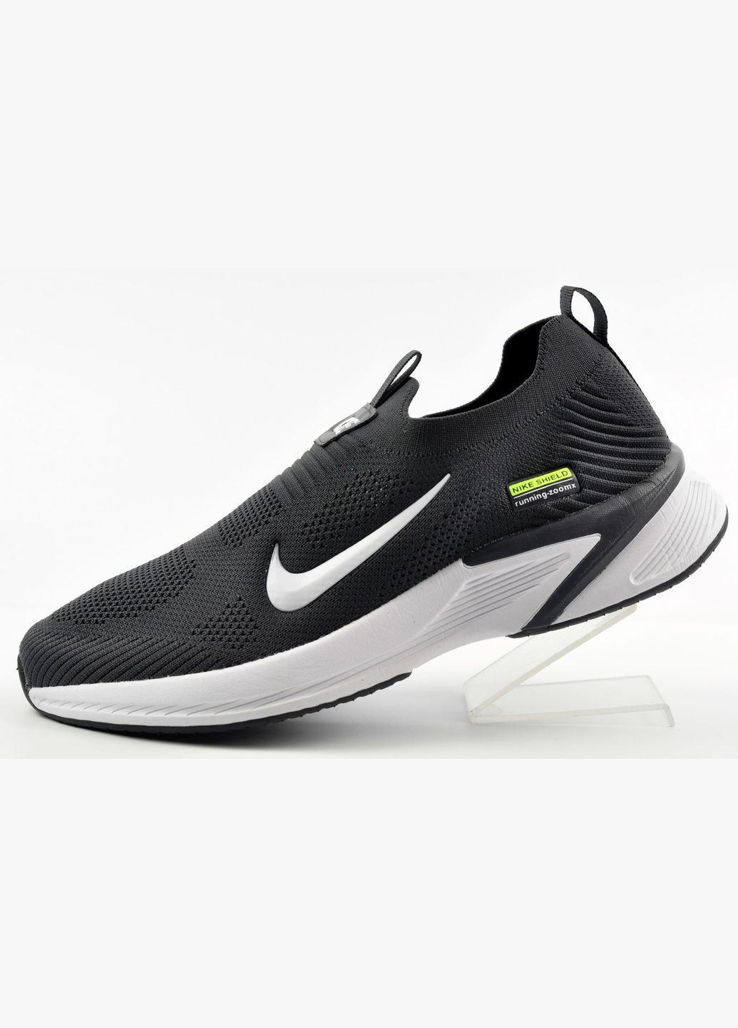 Темно-сірі Літні кросівки (сліпони) літні shield No Brand