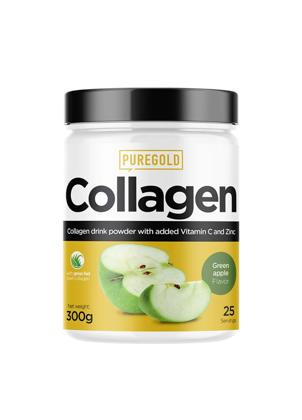 Collagen - 300g Green Apple (зелене яблуко) колаген Pure Gold Protein (292314745)