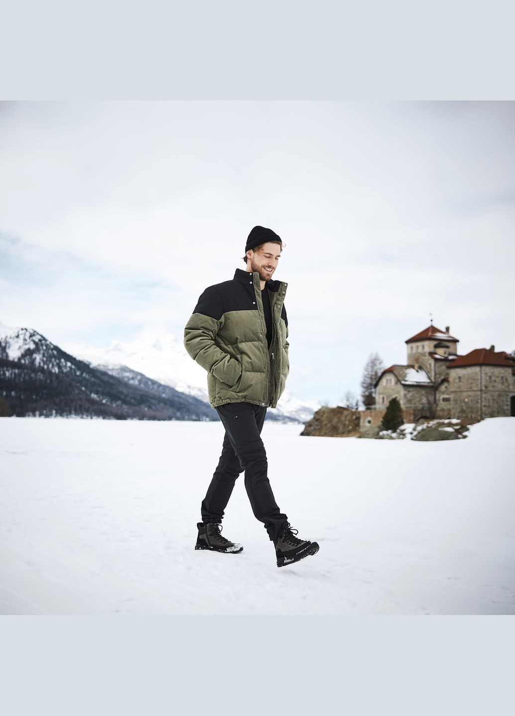 Цветные зимние зимние спортивные ботинки Rieker